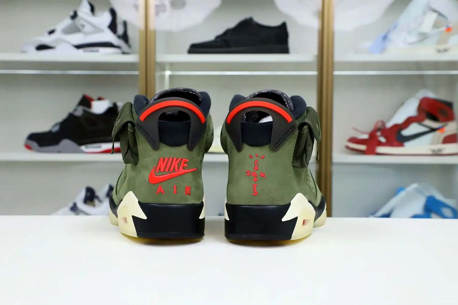 AIR SCOTT TRAVIS 'OLIVE' RETRO Kimikick JORDAN 6 X 0706